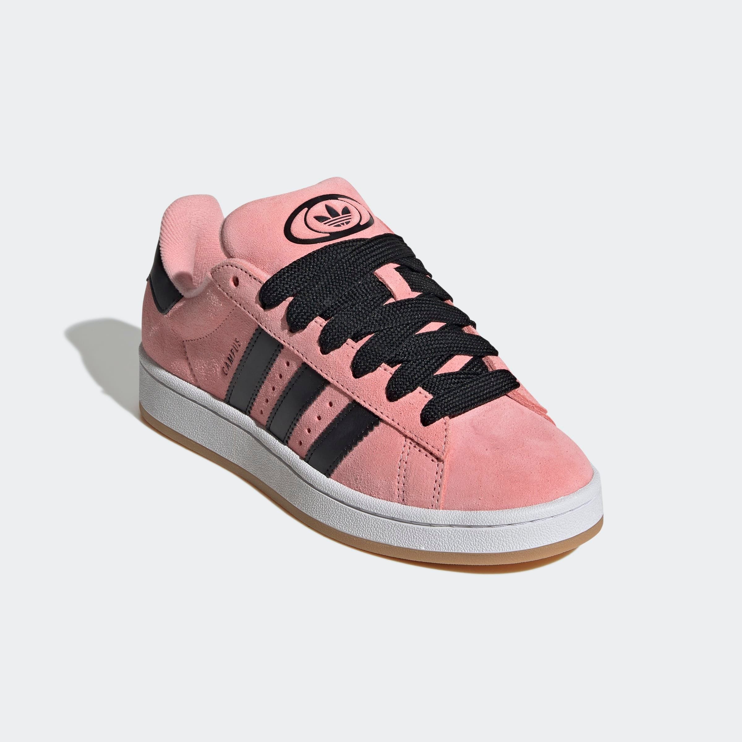 Sneaker ADIDAS ORIGINALS "CAMPUS 00S", Damen, Gr. 38,5, rosa (semi pink spark, core schwarz, cloud weiß), Leder, Synthetik, Schuhe Sneaker