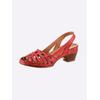 Sandale GEMINI, Damen, Gr. 39, rot, Glattleder, sportlich, Schuhe