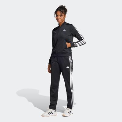Trainingsanzug ADIDAS SPORTSWEAR "W 3S TR TS", Damen, Gr. M, schwarz, Obermaterial: 100% Polyester, sportlich, Sportanzüge, Topseller Image