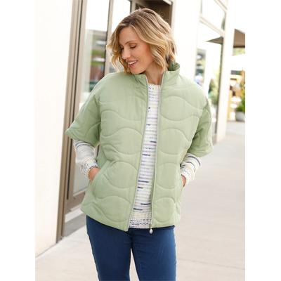Steppjacke CLASSIC BASICS, Damen, Gr. 46, grün (eucalyptus), 100% Polyester, unifarben, Langarm, Jacken Image
