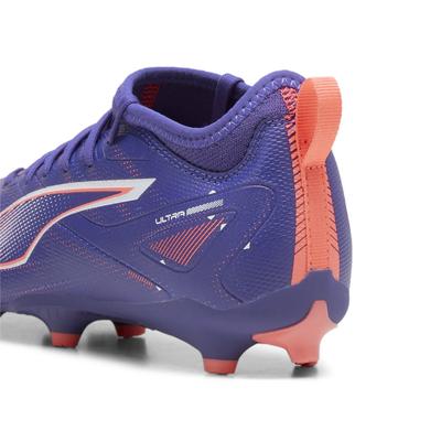 Fußballschuh PUMA "ULTRA 5 MATCH FG/AG Fußballschuhe Jugendliche", Kinder, Gr. 38, blau (lapis lazuli weiß sunset glow b