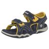 Sandale TIMBERLAND "Adventure Seeker 2 Strap", Gr. 24, blau (navy, gelb), Textil, sportlich, Schuhe, mit Klettverschluss