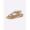 Sandale ANDREA CONTI, Damen, Gr. 39, braun (bronzefarben), Textil, modisch, Schuhe