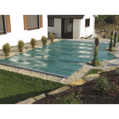 Pool-Abdeckplane KWAD "mit Aluminium-Querstreben verstärkt für Pools der Größe 7,0 x 3,5 m", blau, B:400cm L:750cm, Polyvinylchlorid (PVC), Planen, in verschiedenen Farben Image