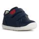 Lauflernschuh GEOX "B MACCHIA BOY", Kinder, Gr. 24, blau (navy), Leder, Synthetik, casual, Schuhe, Babyschuh, Klettschuh, Sneaker für Laufanfänger