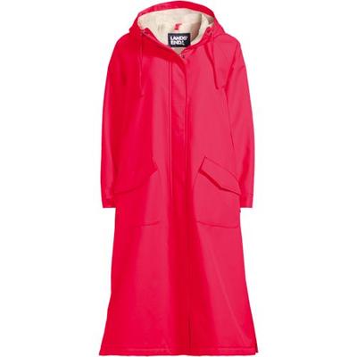 Sherpa Lined Changing Robe Coat, Women, size: 20, regular, Pink, Polyester, by Lands' End