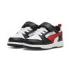 Sneaker PUMA "Rebound V6 Lo Sneakers Kinder", Kinder, Gr. 22, rot (weiß for all time rot schwarz), Obermaterial: Synthetik, Textil; Futter: Textil; Innensohle: Textil; Laufsohle: Gummi, Schuhe