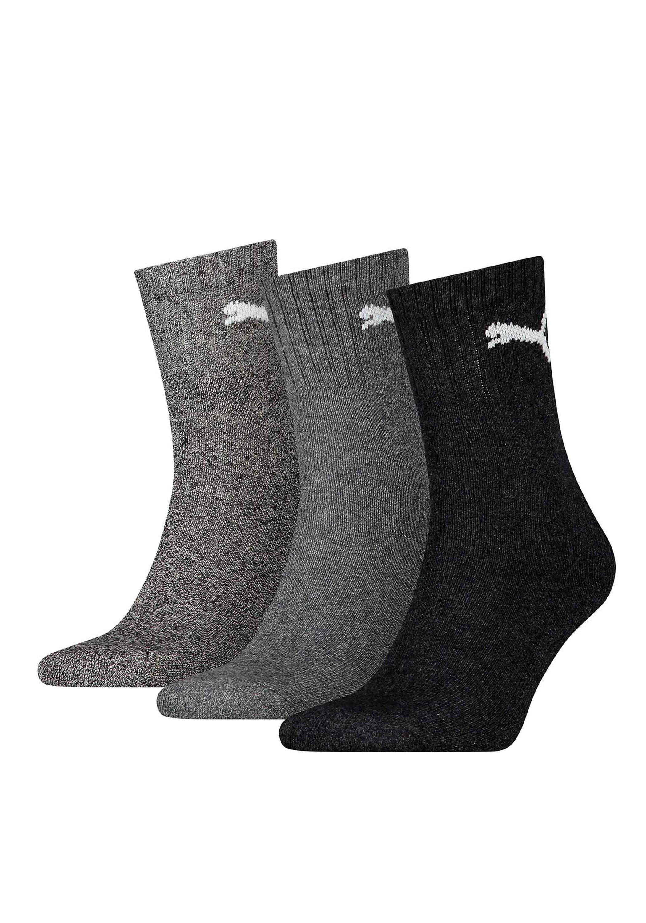 Kurzsocken PUMA "Socken 3er Pack", Herren, Gr. 47-49, grau, Obermaterial: 78% Baumwolle CO. 18% Polyester PES. 2% Polyamid PA. 2% Elasthan EL., Socken