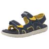 Sandale TIMBERLAND "Perkins Row 2 STRAP SANDAL", Gr. 21, bunt (navy, gelb), Synthetik, sportlich, Schuhe, mit Klettverschluss