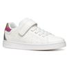 Slip-On Sneaker GEOX "J ECLYPER GIRL", Kinder, Gr. 28, bunt (weiß, multi), Synthetik, Textil, modisch, Schuhe, Pride Sneaker, Regenbogen Sneaker mit bunt glitzernder Ferse