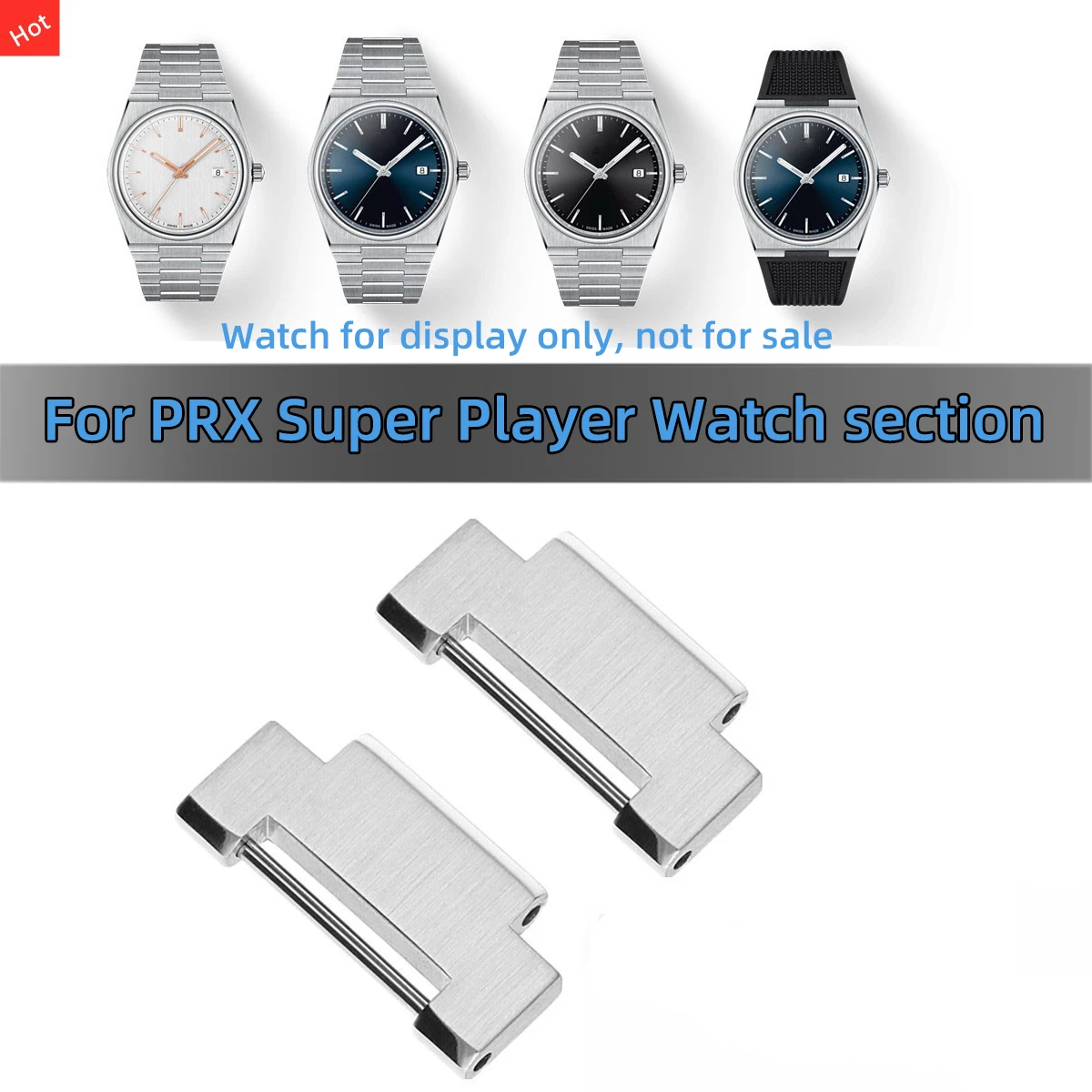 Für Tissot PRX Super Player T137 Uhrenzubehör T 137410 T 137407 Strap Extension Link Quick Release Ear Strap Spring Rod parts Image