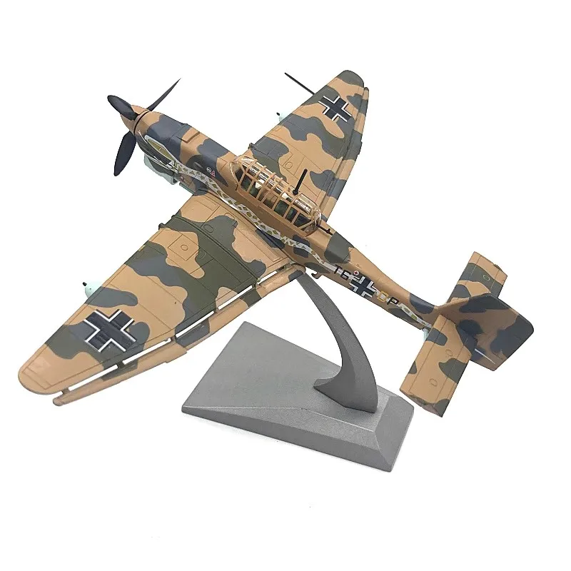 Maßstab 1:72 Druckguss Airforce Stuka JU-87 JU87 Fighter Air Force Druckguss Metall Flugzeug Flugzeug Modell Legierung Airline Image