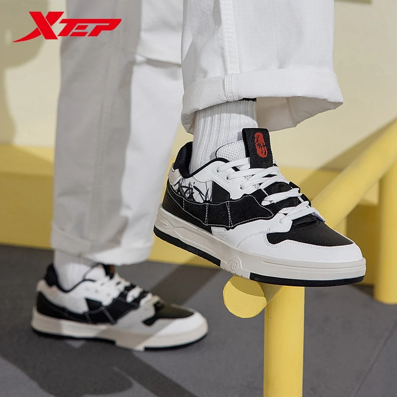 Xtep STEP-1 Skateboard-Schuhe für Herren, Herbst, Street-Style, Skate-Schuhe, Haltbarkeit, bequeme Turnschuhe 976319310043 Image