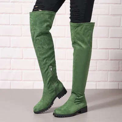 Frauen Overknee-Stiefel Herbst Winter Herde elegante lange Stiefel für Frauen bequeme Damen hohe Stiefel große Größe Zapatos Mujer