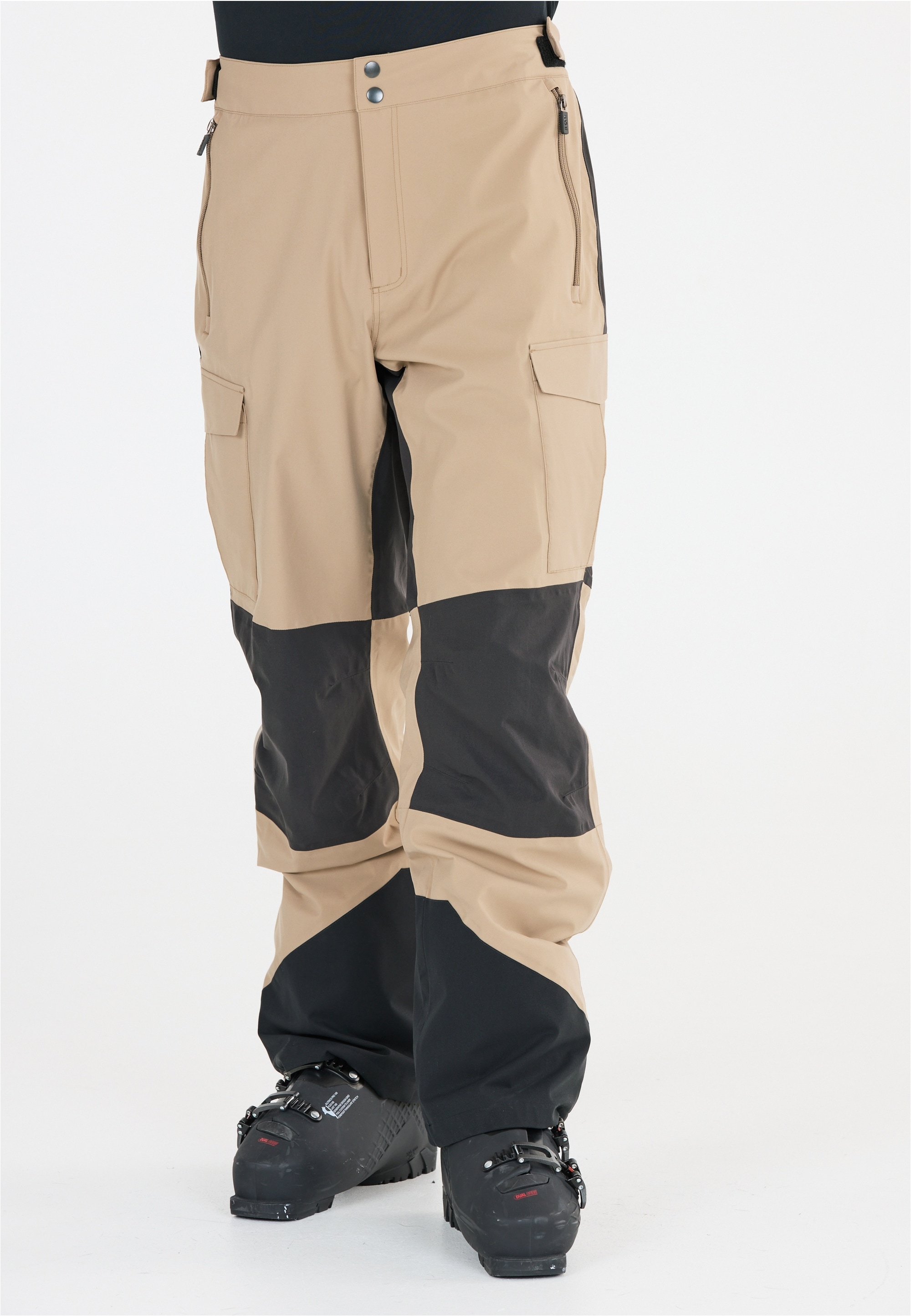 Skihose SLOPE "Bandone", Herren, Gr. XS, EURO-Größen, beige, 100% Polyester, mehrfarbig, lang, Hosen, Im wasser- und winddichten Design Image
