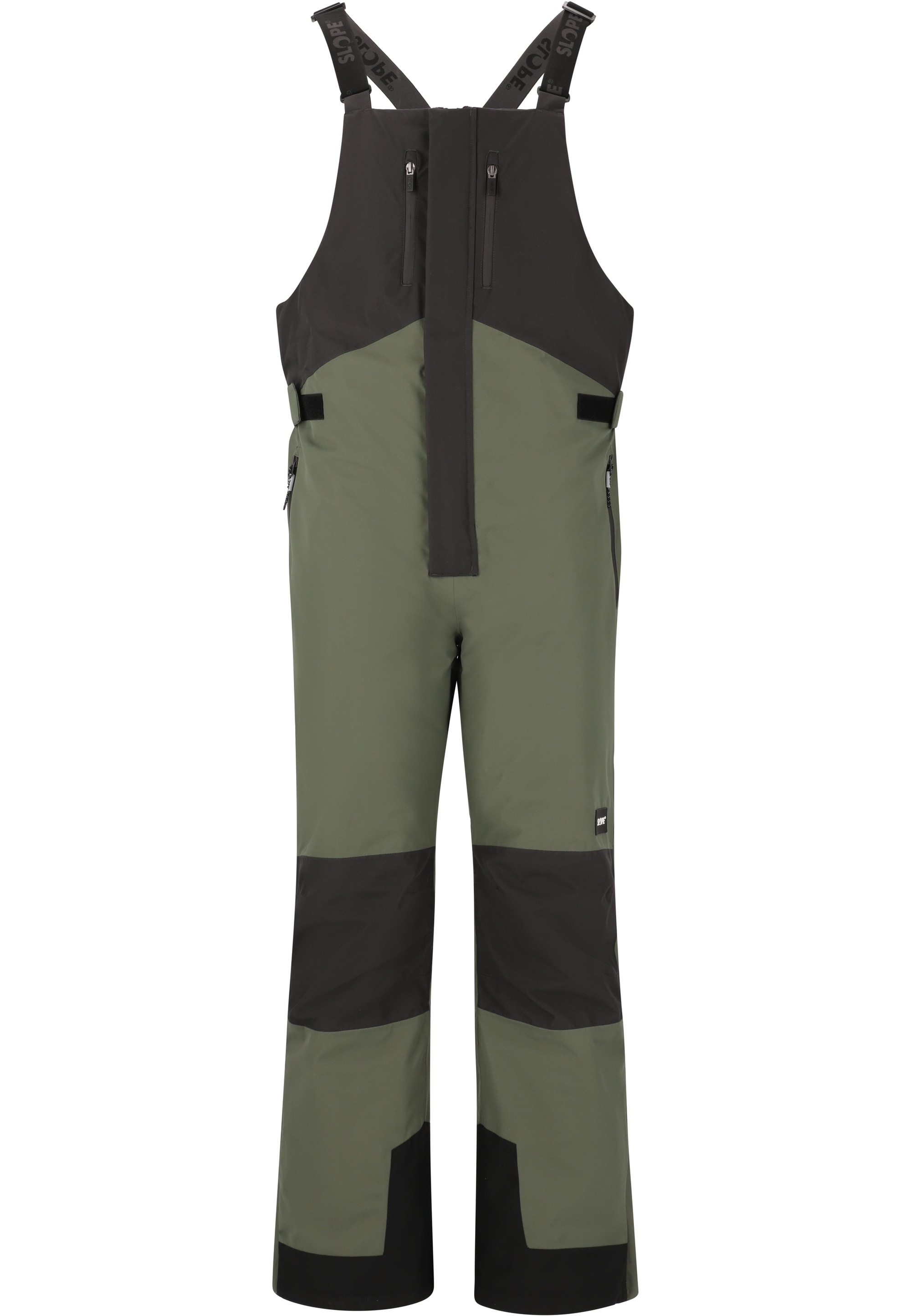 Skihose SLOPE "Kenwood", Herren, Gr. S, EURO-Größen, grün, 100% Polyester, unifarben, lang, Hosen, im ausgeklügelten Latzhosen-Design Image