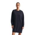 Strickkleid MARC O'POLO DENIM "aus Soft Cotton Stretch", Damen, Gr. XXS, Normalgrößen, blau (blau depths), Obermaterial: 58% Baumwolle, 25% Polyamid, 17% Polyester; Futter: 100% Nicht verfügbar, unifarben, casual, loose fit knielang, Rundhals,...
