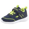 Sneaker KANGAROOS "KY-Chummy EV", Gr. 22, blau (navy, lime), Textil, sportlich, Schuhe, mit praktischem Klettverschluss