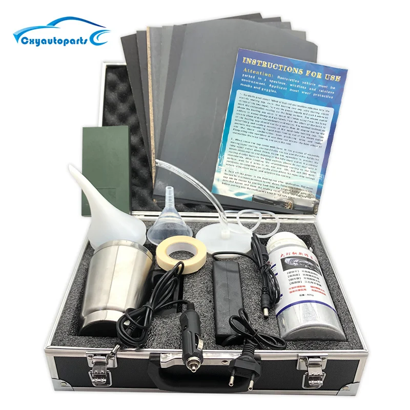 Auto Scheinwerfer Polnischen Restaurierung Kit Auto Scheinwerfer Reparatur Renovierung Kit 800G Scheinwerfer Flüssigkeit Polymer Auto Werkzeug Set Image