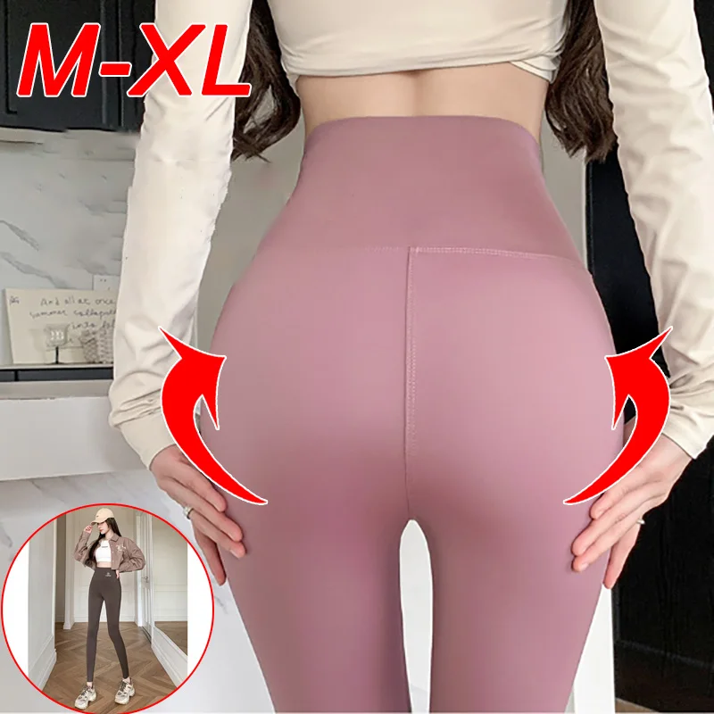 M-XL Shark Hosen Frauen tragen Frühling Herbst Winter dünne hoch taillierte Bauchlift Hüfte Yoga Strumpfhosen kleine Füße schwarze Leggings Image