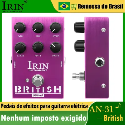 IRIN AN-31 Electric Guitar Effect Pedal British Analogue Marshall Amplifiers Effect True Bypass