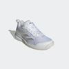 Tennisschuh ADIDAS PERFORMANCE "AVAFLASH LOW", Gr. 38, weiß (cloud weiß, cloud weiß, silber metallic), Textil, Synthetik, sportlich, Schuhe