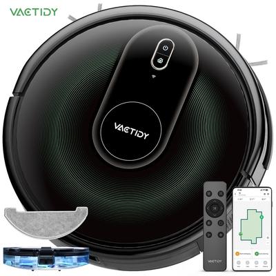 Wi-Fi Connected Self-Emptying Robot Vacuum and Mop