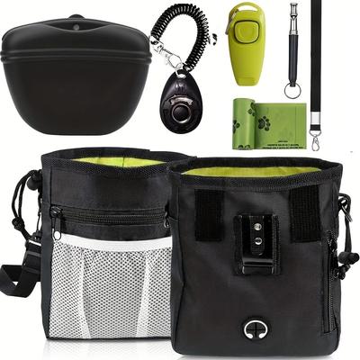 TEMU Complete Dog Training Kit With Waist Bag, 2 Clickers, Technology Whistle & Poop Bags - Pet Obedience Essentials Image