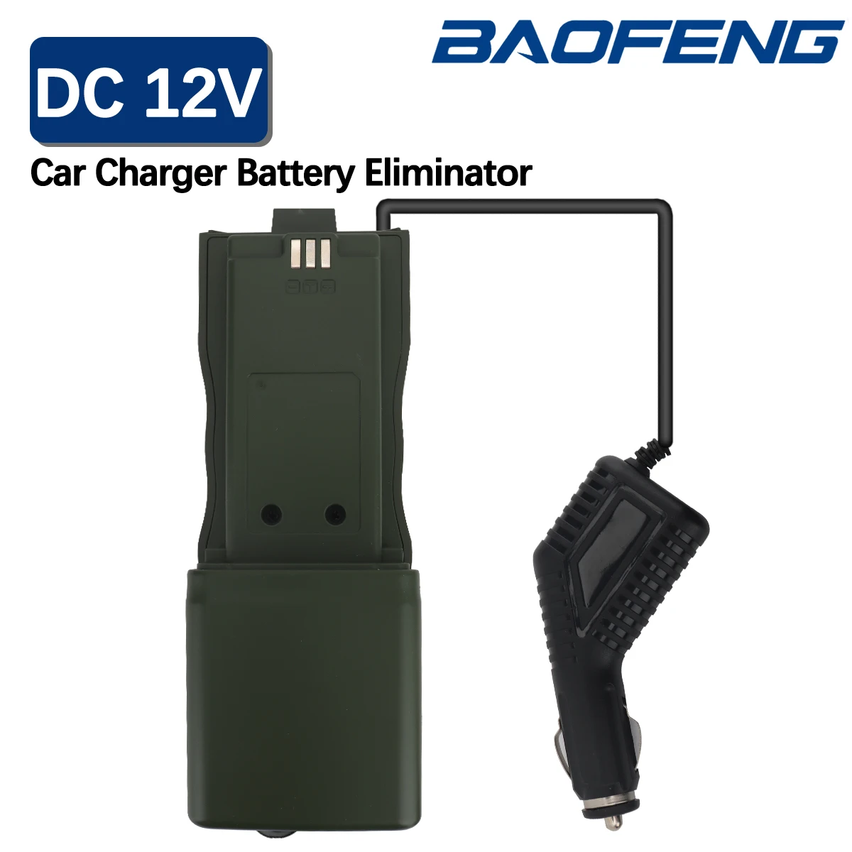BAOFENG Batterie Eliminator Auto Ladegerät Adapter Für BaoFeng AR-152 Radio Walkie Talkie Zubehör Ersatz Image