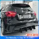 For Mercedes Benz A Class W176 A180 A200 A250 A260 A45 AMG 2013-2018 Rear Bumper Diffuser Lip Rear Side Splitters Spoiler Lip
