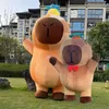 Neues aufblasbares Capybara-Maskottchen-Kostüm, 2 m/2,6 m Größe, Cartoon-Tier, Karneval, Halloween, Cosplay, Kleid, Leistung, aufgeblasenes Kleidungsstück