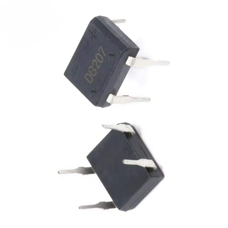20PCS DB207 Brückengleichrichter 1000V 2A DIP4 DB207S Power Diode Gleichrichter Elektronische Komponenten IC Gleichrichter Image