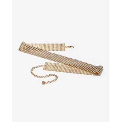 Boston Proper - Rhinestone Chain Belt Gold - Large
