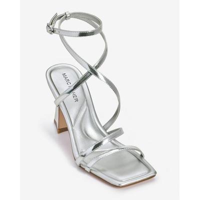 Marc Fisher - Silver Metallic - Strappy Ankle Strap Heel - 6.5