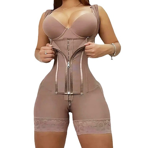 Damen Formwäsche Formwäsche Höschen GitterNightwearNylon Einfarbig Schwarz Purpur Frühling Sommer Herbst Winter Image