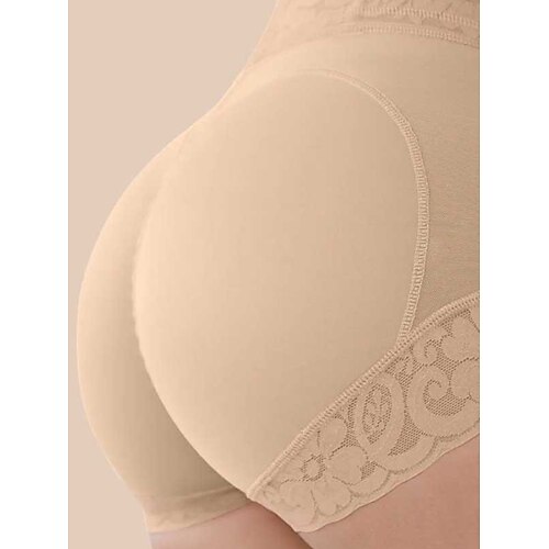 Damen Formwäsche Formwäsche Höschen GitterNightwearNylon Einfarbig Schwarz Leicht Braun Khaki Frühling Sommer Herbst Winter Image