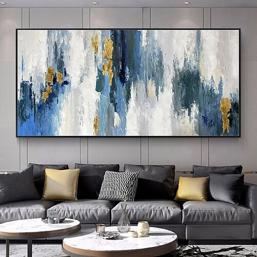 Mintura handgefertigte Ölgemälde auf Leinwand, Wandkunst, Dekoration, modernes abstraktes Bild für die Inneneinrichtung, gerolltes, rahmenloses, ungedehntes Gemälde Image