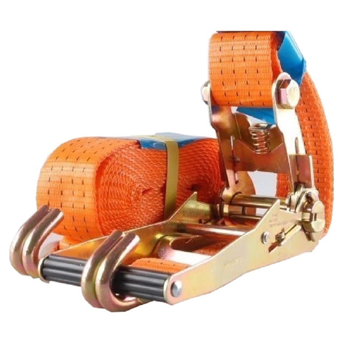 Baumarktplus Profi Ratschen Spanngurt Spanngurte Zurrgurt 2-tlg 5m 4t 4to 4000kg TÜV/GS ORANGE Image