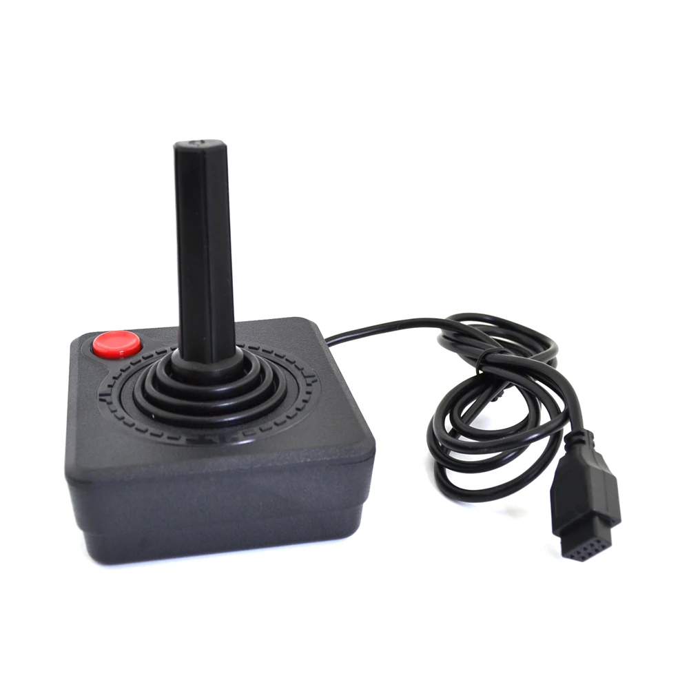 Hochwertiger Retro Classic Controller Gamepad Joystick für Atarie 2600 Konsolensystem Schwarz Image