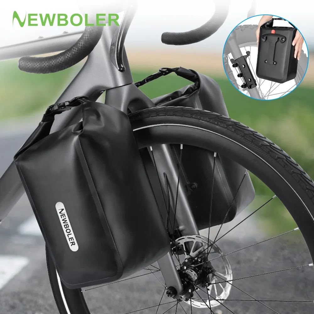 NEWBOLER 10L Elektrische Jagd Fahrrad Tasche Wasserdichte Fahrrad Quick Release Gabel Tasche Elektrische Fahrrad Tasche Outdoor Fahrrad Front Tasche Image