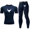 Bull Head Compression Set di due pezzi abbigliamento sportivo Fitness Gym abbigliamento da