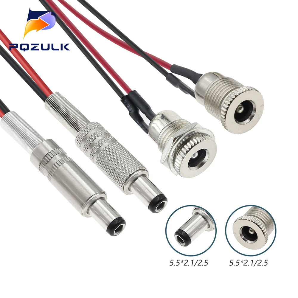 DC-099 DC Power Männlich Weiblich Jack Lade Buchse Jack Mit Kabel Männlich Weiblich Power Stecker Stecker Männlich Weiblich Stecker Adapter Image
