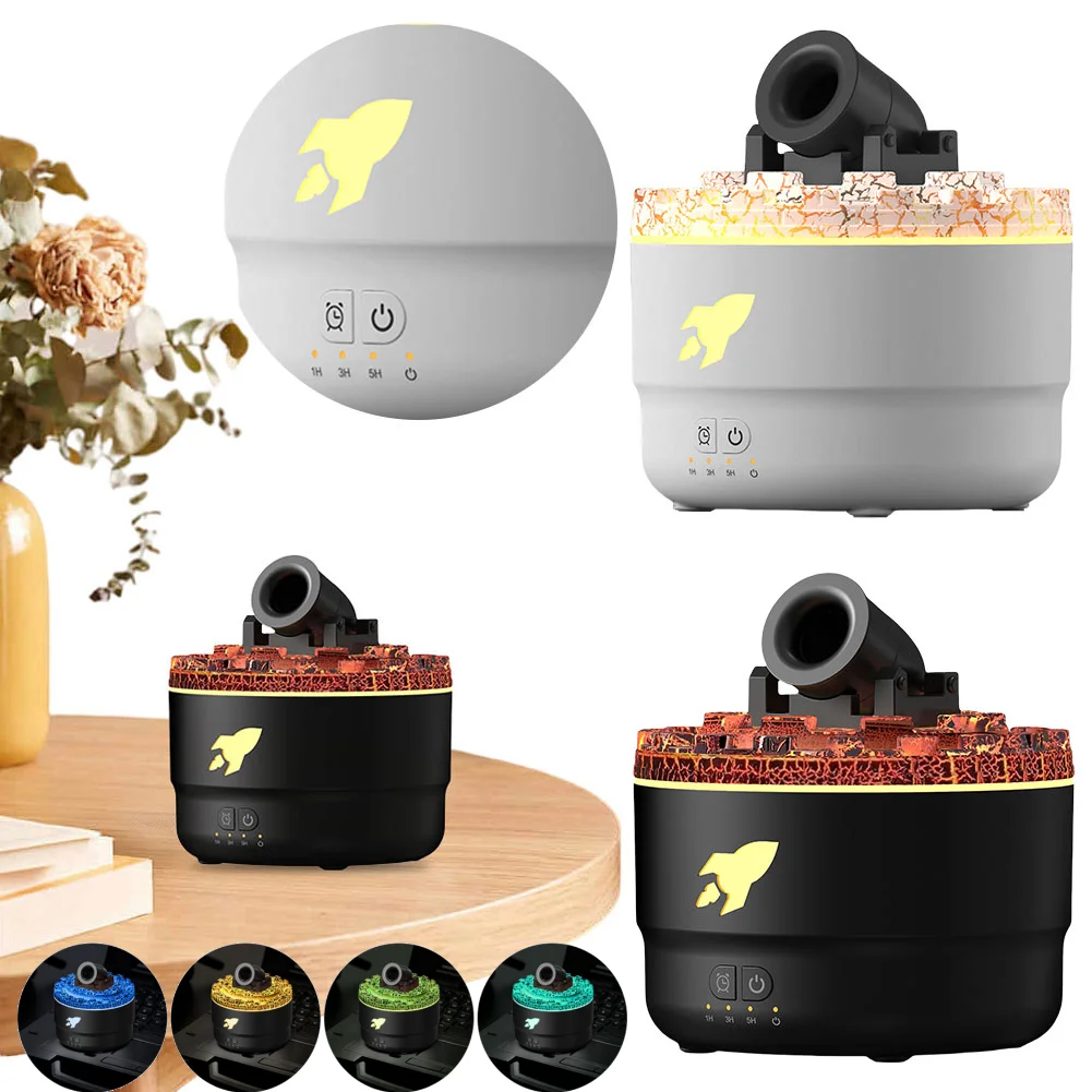 Vulkanische Riss Licht Kanonen Luftbefeuchter Ätherisches Öl Diffusor Kanone Explosion Turm Aromatherapie Luftbefeuchter Diffusor Geschenke Image