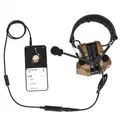 Adattatore per cuffie tattiche Spina per telefono Mini telefono PTT da 3,5 mm per COMTAC ecc. Adattatore per musica MP3 per cuffie