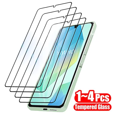 1–4 Stück Schutzglas für Samsung A16 A36 5 g A55 A54 A34 A24 A35 A25 A15 4 g gehärteter Displayschutz auf Galaxy A53 A73 A33
