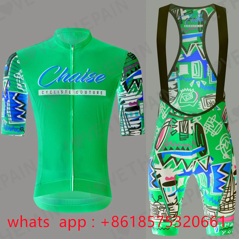 Chaise 2023 nouveau maillot de cyclisme pour hommes cuissard à bretelles ensemble Sports de plein air vélo course vêtements de sport équipe équipement d'équitation professionnel
