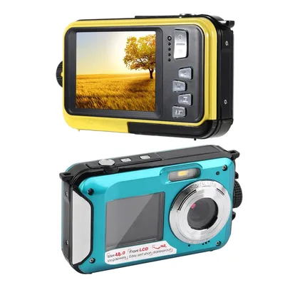 Underwater Camera - 16X Waterproof HD 2.7K 48MP Digital Camera for Snorkeling