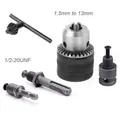 Convertitore da 1,5-13 mm 1/2 20UNF Chiave Mandrino Filettatura Adattatore a cambio rapido SDS 1/4 Avvitatore a percussione Punta Chiave Biella Esagonale