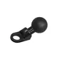 Base di supporto per montaggio su Ram con testa ad angolo con adattatore a sfera da 1 pollice 25 mm per staffa per specchietto retrovisore moto