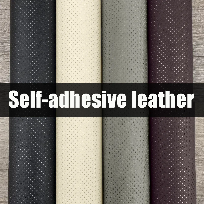 Atmungsaktives Leder-Reparaturflicken, perforiertes, selbstklebendes Leder-Reparaturband für Sofa, Autositz, Stuhl, Möbel, PU-Lederband
